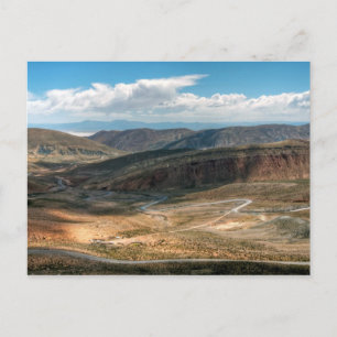 Salta Serpentine Road And Salt Flats In Distance Postcard