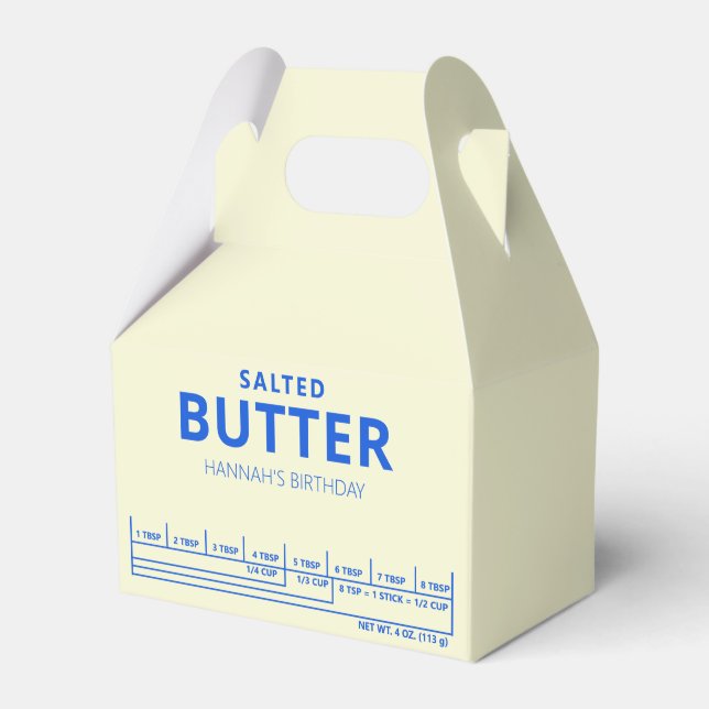 Salted Butter Birthday   Favor Box (Front Side)