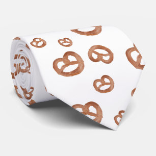 Salted Soft Pretzel Pattern Tie