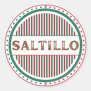 Saltillo City Pride Emblem – Mexican Identity Classic Round Sticker
