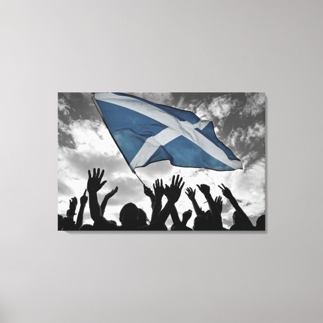 Saltire Celebration Canvas Print (Front)