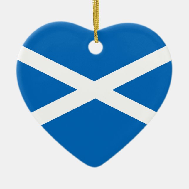 Saltire flag of Scotland Ceramic Ornament (Front)