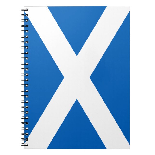 Saltire ~ Flag of Scotland Notebook (Front)
