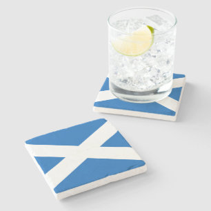 Saltire ~ Flag of Scotland Stone Coaster