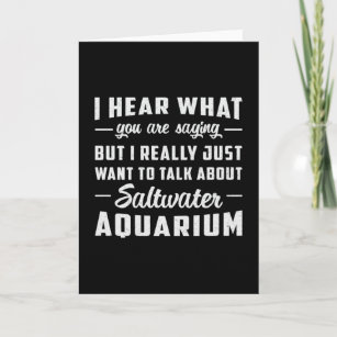 Saltwater Aquarium Aquatic Fish Tank Aquarist Card