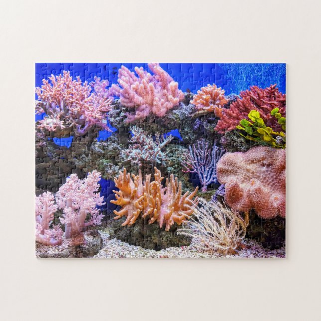 Saltwater Aquarium - Coral Reef Jigsaw Puzzle (Horizontal)