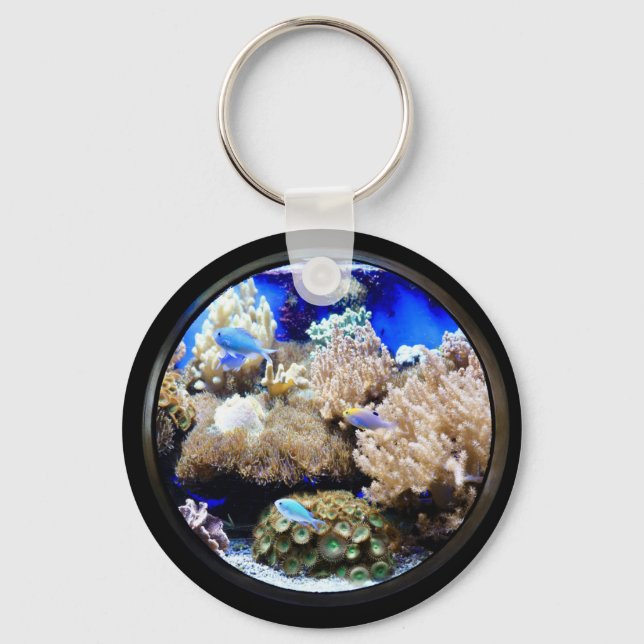 Saltwater aquarium keychain (Front)