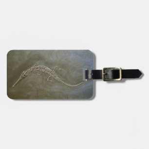 Saltwater Crocodile Skeleton Steneosaurus Luggage Tag