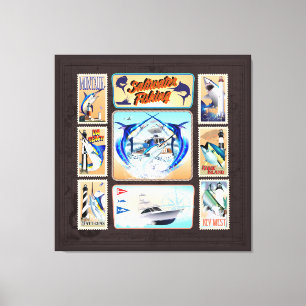 Saltwater Fishing Lighthouses Canvas Print