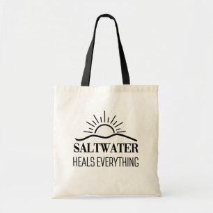 Saltwater Heals Everything Tote Bag