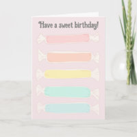 Saltwater Taffy Candy Custom Message Birthday