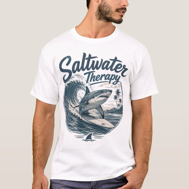 Saltwater Therapy Surfwave T-Shirt (Front)