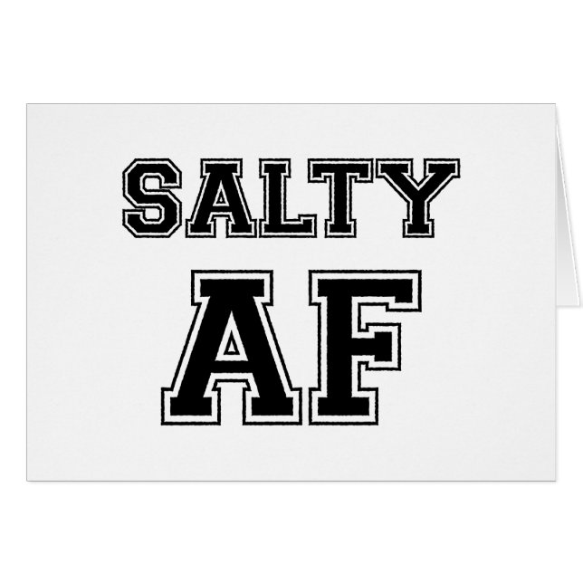 SALTY AF CARD (Front Horizontal)