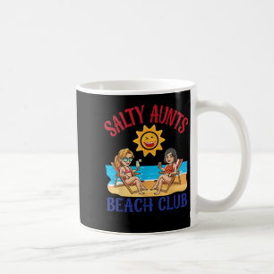 Salty Aunts Beach Club Summer Vacation Vibes 2025 Coffee Mug