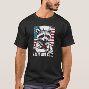 Salty but Cute Raccoon Sailor T-Shirt
