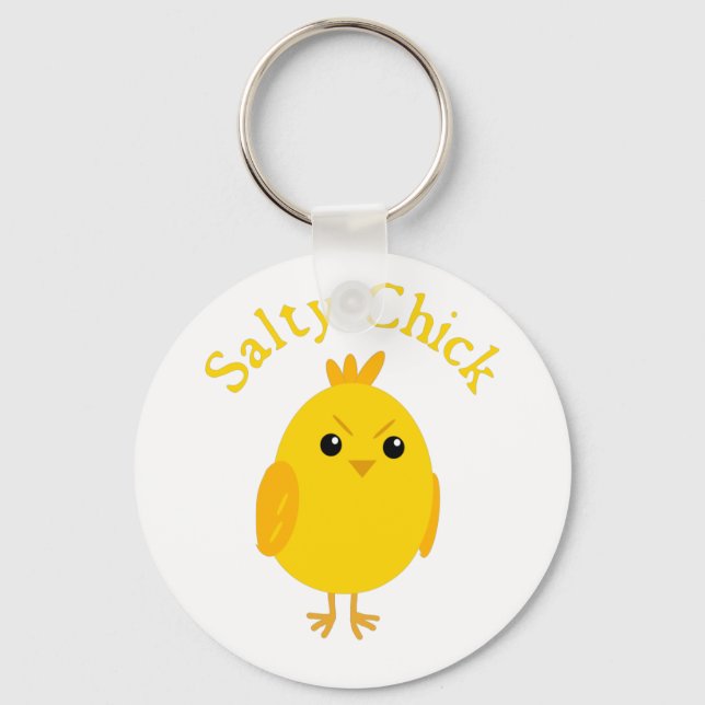 Salty Chick  Keychain (Front)