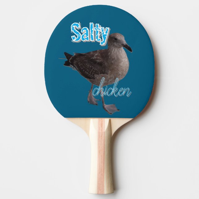 Salty Chicken Ping Pong Paddle (Front)