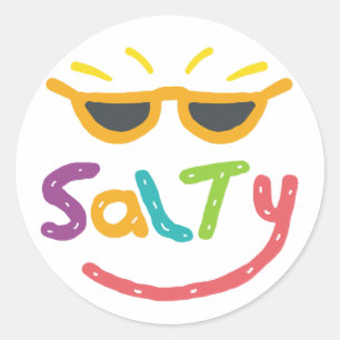 Salty Classic Round Sticker