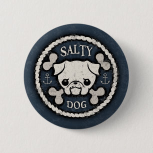 Salty Dog -bd 2 Inch Round Button