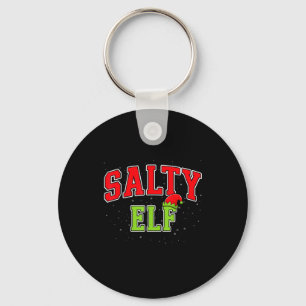 Salty Elf Christmas Family Matching Group Xmas  Keychain