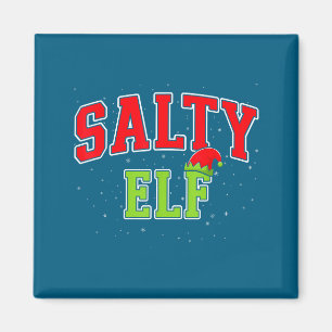 Salty Elf Christmas Family Matching Group Xmas Magnet