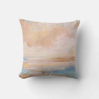 Salty Embrace Seascape Throw Pillow
