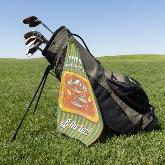 Salty Fish Lovers Golf Accessory Towel (Green)