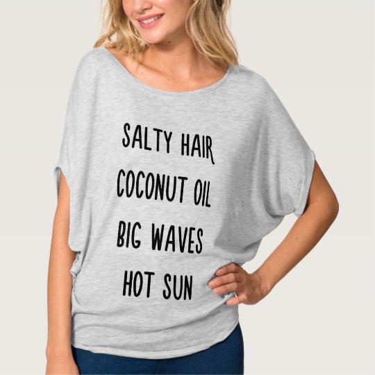 Salty Hair Beach Lover Circle Top Flowy T-Shirt