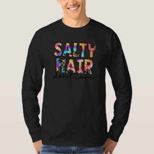 Salty Hair Don't Care Panama City Beach Leopard T-Shirt