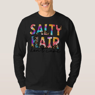 Salty Hair Don't Care Panama City Beach Leopard T-Shirt