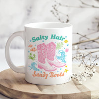 "Salty Hair Sandy Boots" Boho Coastal Cowgirl