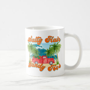 Salty Hair, Sandy Toes   Tropical Island Coffee Mug