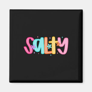 Salty Hawaii Beach Sunshine Seashells Funny Summer Magnet