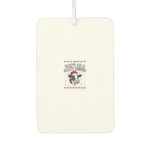 Salty Heifer Christmas Cow Funny Vintage Engraving Air Freshener