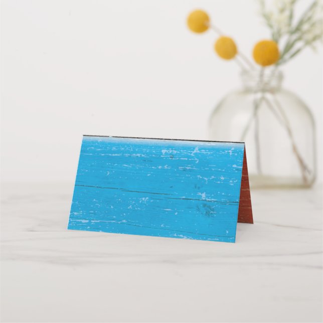 Salty Kisses Red, Yellow, Green & Blue Place Cards (Front)