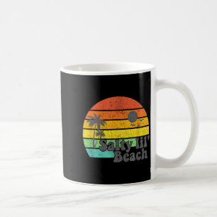 Salty Lil Beach Retro Vacation Funny Summer Quote  Coffee Mug