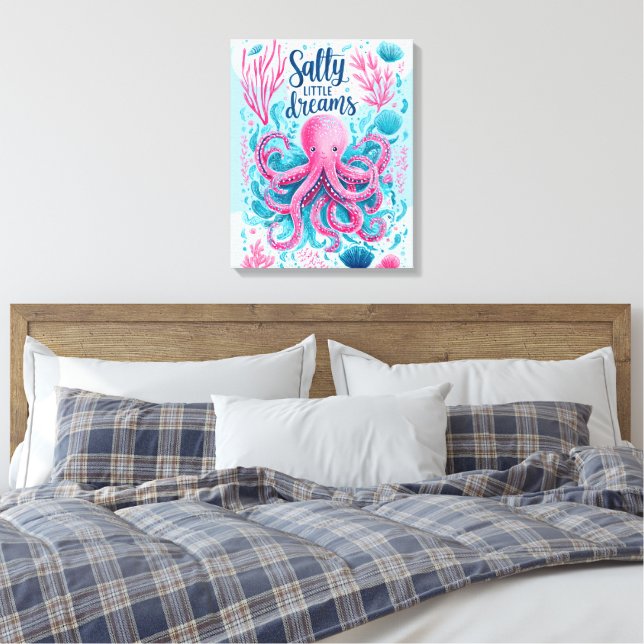 Salty Little Dreams Canvas Print (Insitu(Bedroom))