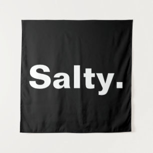 salty one word minimalism design  tapestry