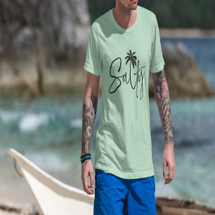 Salty Palm Design Tri-Blend Shirt