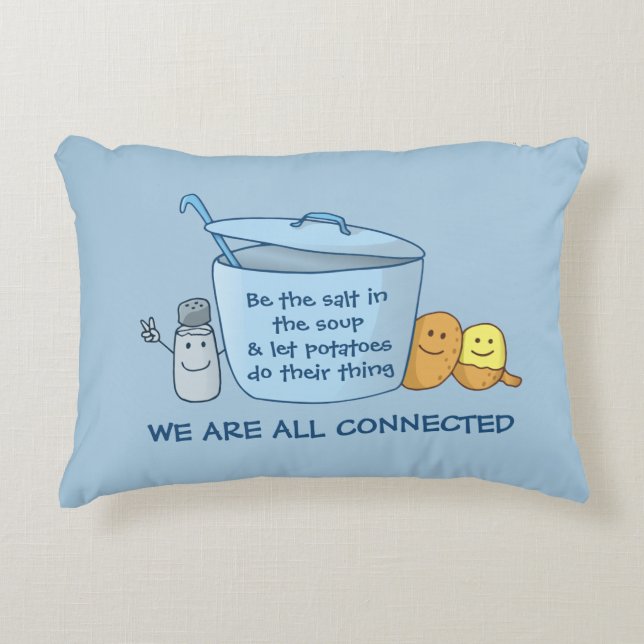  Salty Potato Soup Accent Pillow (Front)