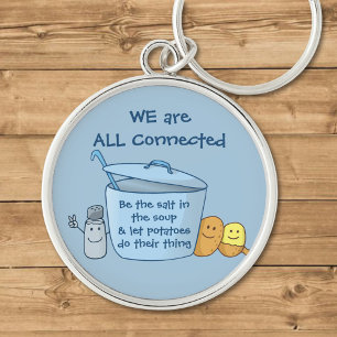 Salty Potato Soup Magnet Keychain