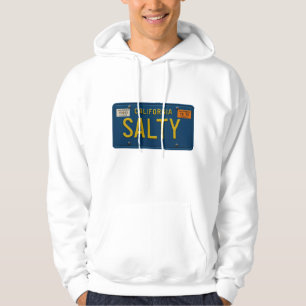 Salty -Retro 1969 California License Plate Graphic Hoodie