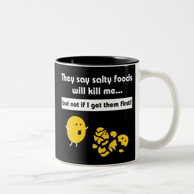 Salty Snacks Two-Tone Coffee Mug (Right)