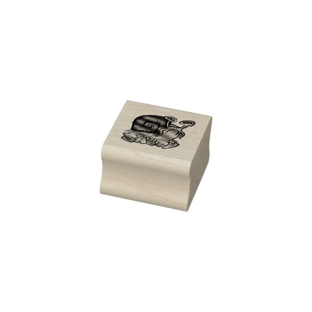 Salty Snail Wood Art Stamp (Stamp)
