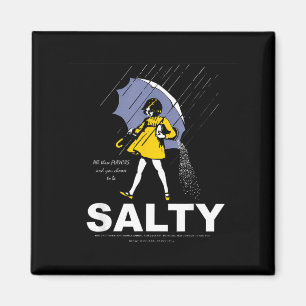 Salty Sprinkle Girl Vintage Magnet
