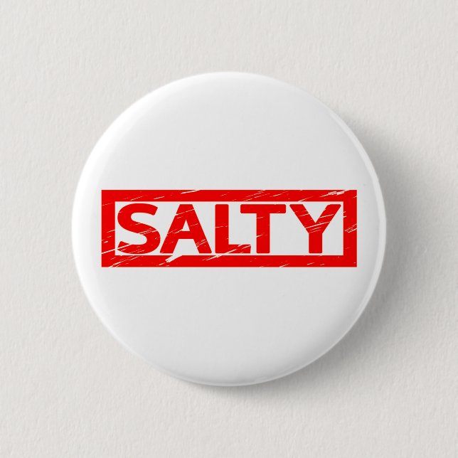Salty Stamp 2 Inch Round Button (Front)