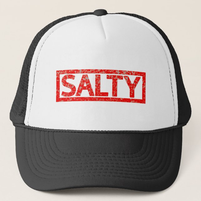 Salty Stamp Trucker Hat (Front)