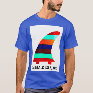 Salty Surf Fins Emerald Isle NC T-Shirt