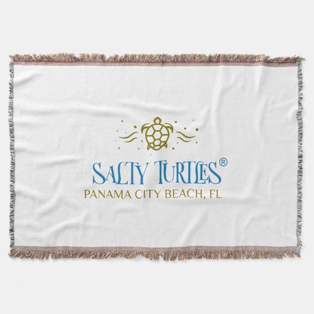 Salty Turtles® Throw Blanket (Front)