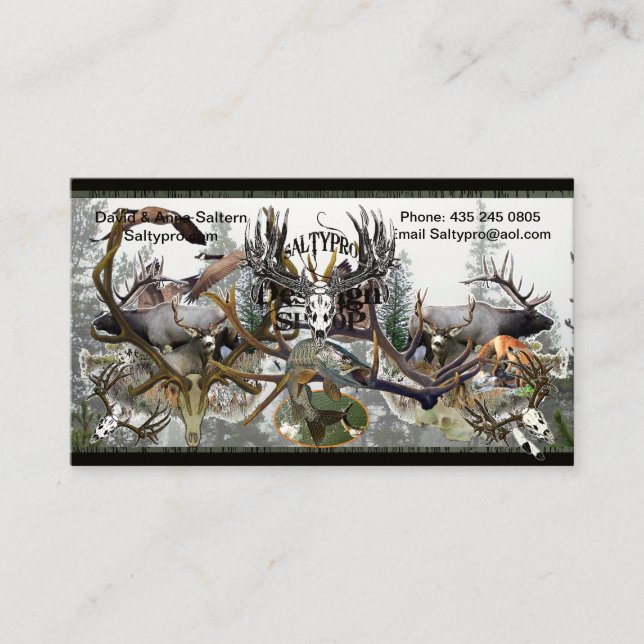 Saltypro Design shop customizable Business Card (Front)